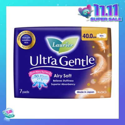 LAURIER Ultra Gentle Night 40cm Sanitary Pad Heavy Flow 7s