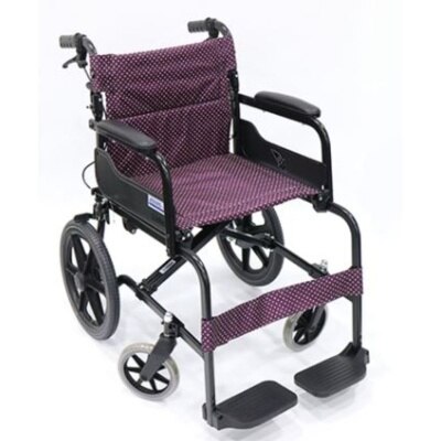 SOMA 18" Lightweight Standard Push Chair with Fold Back and Assisted Brakes 1'pc
