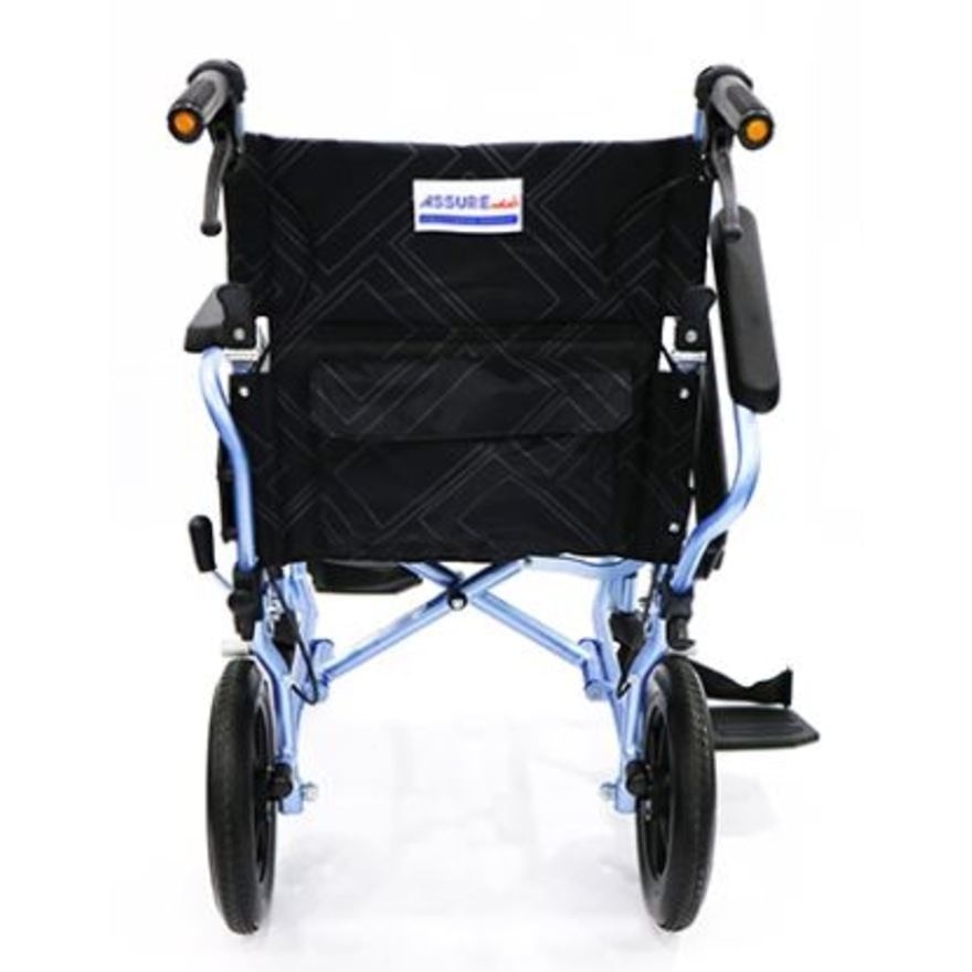 18" Aluminium Super Lightweight Pushchair with Detachable Armrest & Footrest, Fold Back, Assisted Brakes (AR-0195) 1'pc