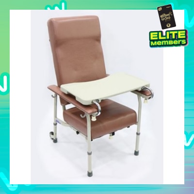 ASSURE Geriatric Chair with height Adjustable and 2 rearwheel 1'pc
