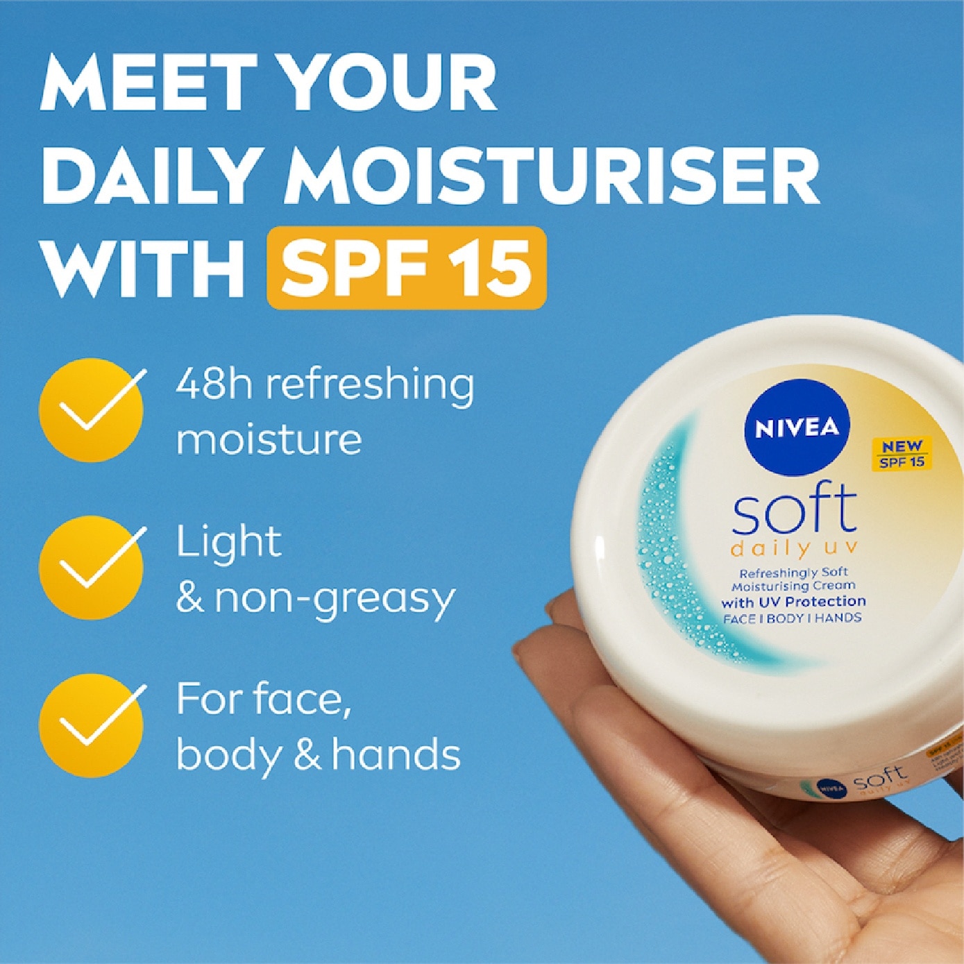 Soft Daily UV Moisturizing Cream SPF 15 200ml