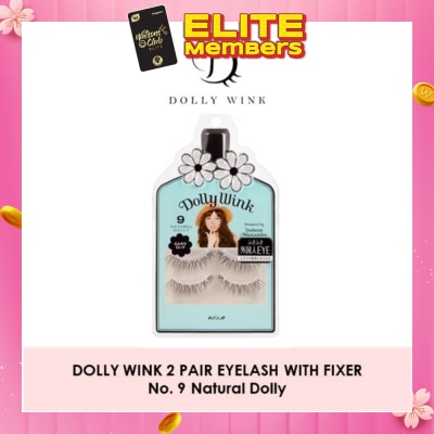 DOLLY WINK Eyelash With Fixer 09 Natural Dolly 2s