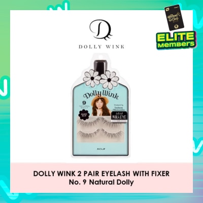 DOLLY WINK Eyelash With Fixer 09 Natural Dolly 2s