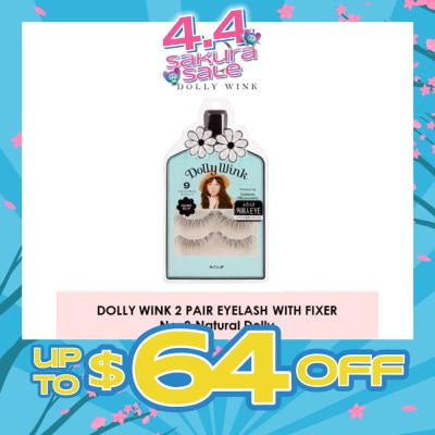 DOLLY WINK - Eyelash With Fixer 09 Natural Dolly 2s