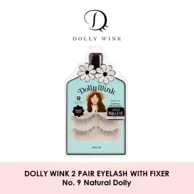 DOLLY WINK Eyelash With Fixer 09 Natural Dolly 2s