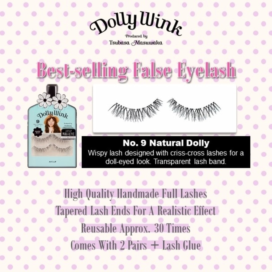 Eyelash With Fixer 09 Natural Dolly 2s