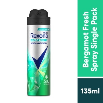 REXONA - Men Arctic Rush Bergamot Fresh Spray Deodorant 135ml