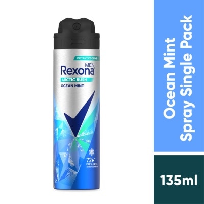 REXONA - Men Arctic Rush Ocean Mint Spray Deodorant 135ml