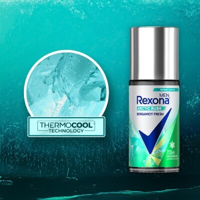 REXONA Men Arctic Rush Bergamot Fresh Roll On Deodorant 45ml