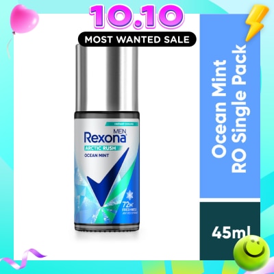REXONA Men Arctic Rush Ocean Mint Roll On Deodorant 45ml image