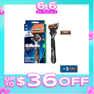 GILLETTE - ProGlide 5 Sensitive Power FlexBall Razor for Men consists Handle 1s + Cartridges 2s