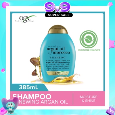 OGX - Argan Oil Of Morocco Shampoo + Renewing (For All Hair Types) 385ml image
