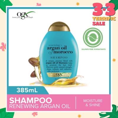 OGX Argan Oil Of Morocco Shampoo + Renewing (For All Hair Types) 385ml