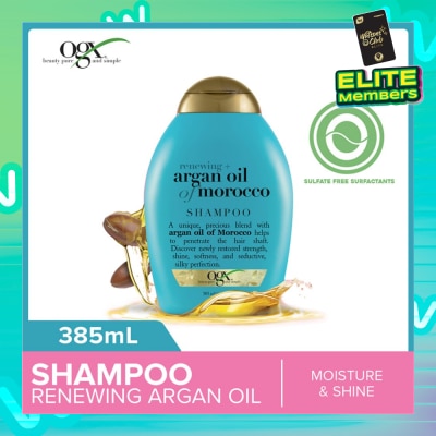 OGX Argan Oil Of Morocco Shampoo + Renewing (For All Hair Types) 385ml