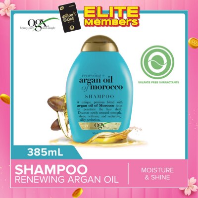 OGX Argan Oil Of Morocco Shampoo + Renewing (For All Hair Types) 385ml