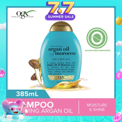 OGX - Argan Oil Of Morocco Shampoo + Renewing (For All Hair Types) 385ml