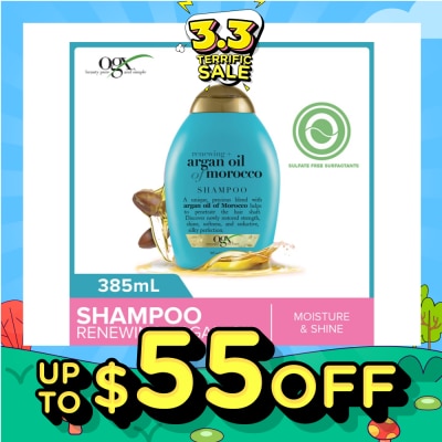 OGX Argan Oil Of Morocco Shampoo + Renewing (For All Hair Types) 385ml
