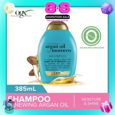 OGX - Argan Oil Of Morocco Shampoo + Renewing (For All Hair Types) 385ml