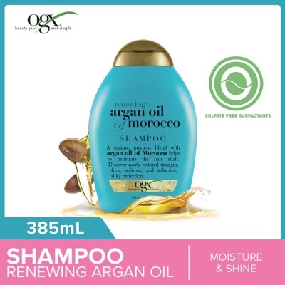 OGX Argan Oil Of Morocco Shampoo + Renewing (For All Hair Types) 385ml