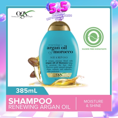 OGX - Argan Oil Of Morocco Shampoo + Renewing (For All Hair Types) 385ml