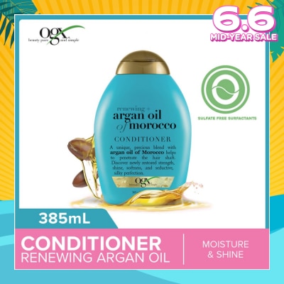 OGX Argan Oil Of Morocco Conditioner + Renewing (For All Hair Types) 385ml