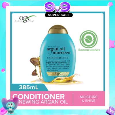 OGX - Argan Oil Of Morocco Conditioner + Renewing (For All Hair Types) 385ml image