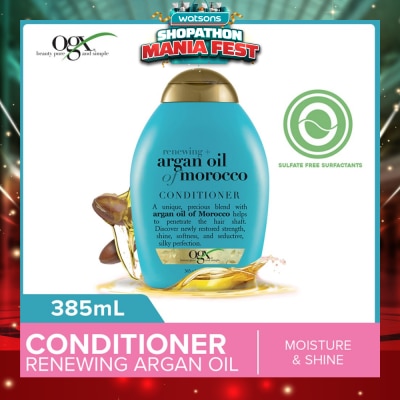 OGX - Argan Oil Of Morocco Conditioner + Renewing (For All Hair Types) 385ml