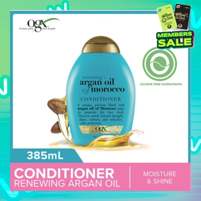 OGX Argan Oil Of Morocco Conditioner + Renewing (For All Hair Types) 385ml