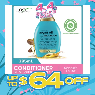 OGX - Argan Oil Of Morocco Conditioner + Renewing (For All Hair Types) 385ml
