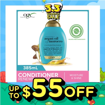 OGX Argan Oil Of Morocco Conditioner + Renewing (For All Hair Types) 385ml