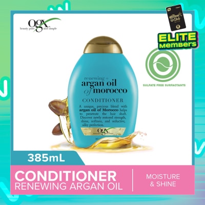 OGX Argan Oil Of Morocco Conditioner + Renewing (For All Hair Types) 385ml