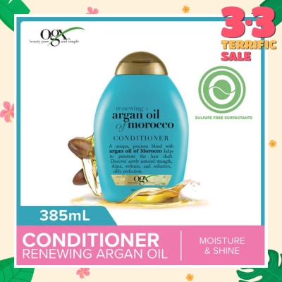 OGX Argan Oil Of Morocco Conditioner + Renewing (For All Hair Types) 385ml