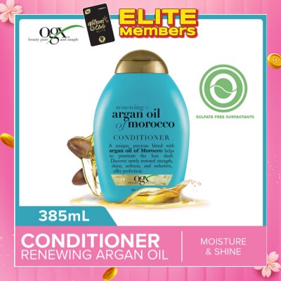 OGX Argan Oil Of Morocco Conditioner + Renewing (For All Hair Types) 385ml