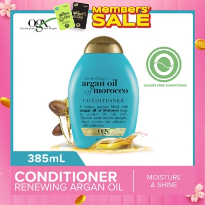 OGX Argan Oil Of Morocco Conditioner + Renewing (For All Hair Types) 385ml