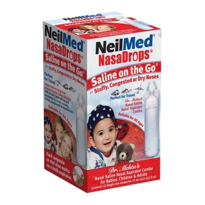 NEILMED Neilmed NasaDrops Saline On The Go (Soothes and Moisturizes Infants’ Dry or Congested Noses) 15ml