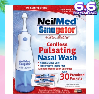 NEILMED Sinugator® Cordless Pulsating Nasal Wash 240ml