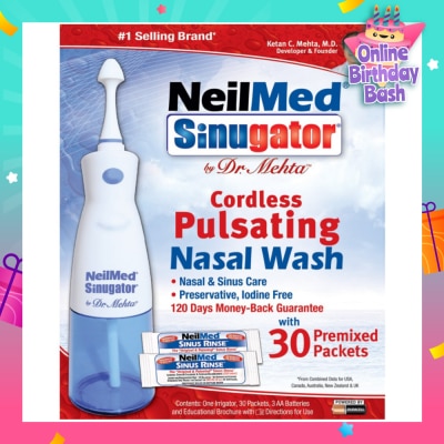 NEILMED Sinugator® Cordless Pulsating Nasal Wash 240ml