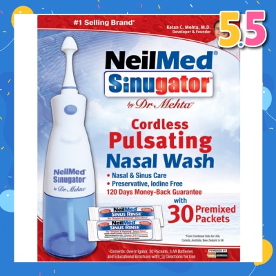 NEILMED Sinugator® Cordless Pulsating Nasal Wash 240ml