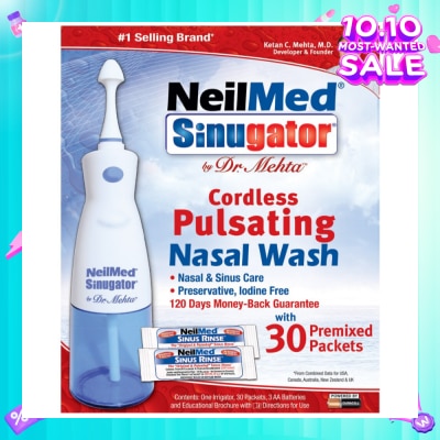 NEILMED Sinugator® Cordless Pulsating Nasal Wash 240ml
