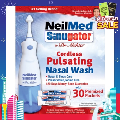 NEILMED Sinugator® Cordless Pulsating Nasal Wash 240ml
