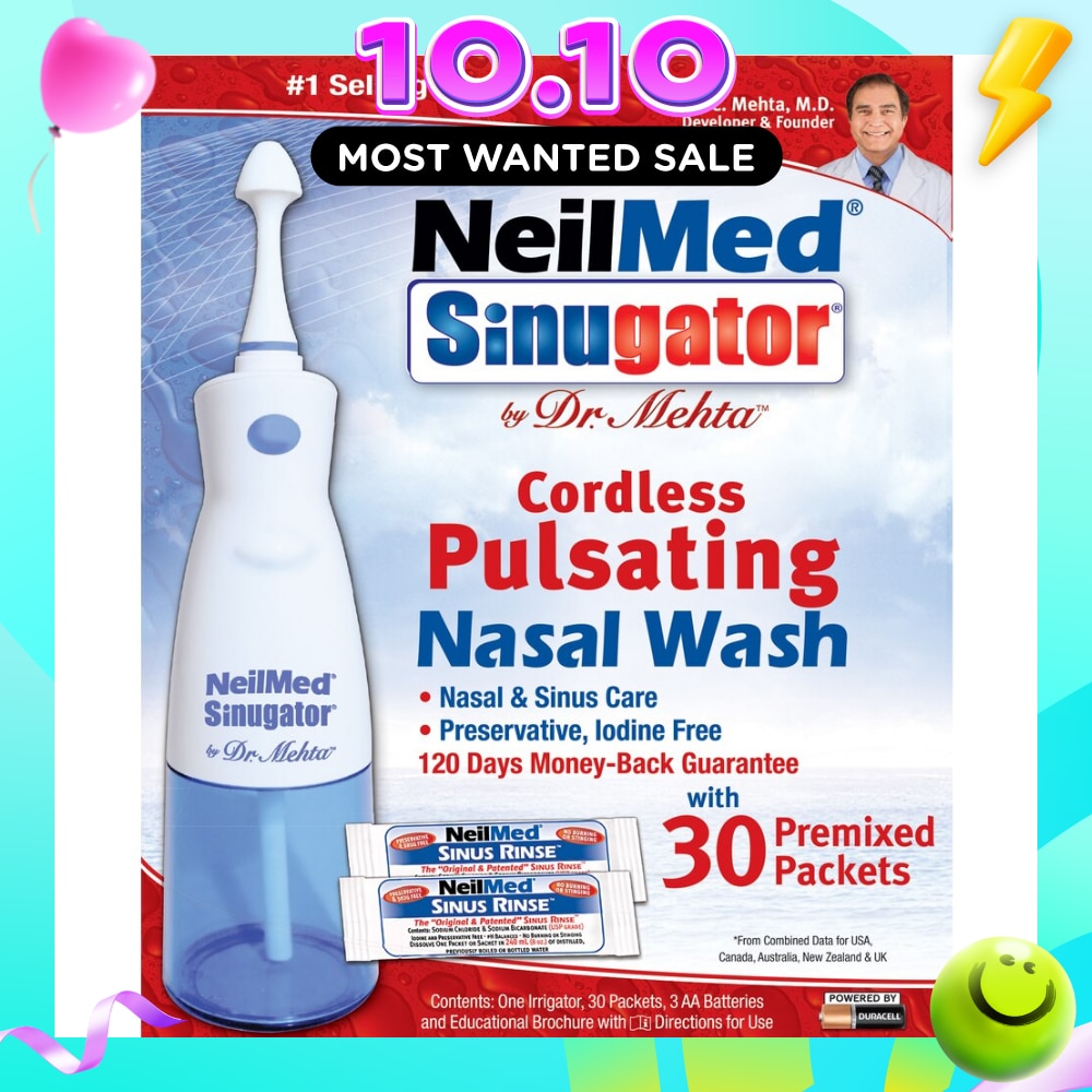 Sinugator® Cordless Pulsating Nasal Wash 240ml image
