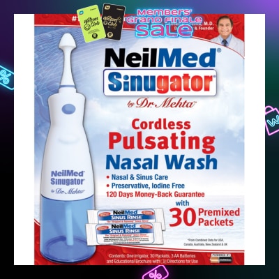 NEILMED Sinugator® Cordless Pulsating Nasal Wash 240ml (Expiry: Sep`2026)