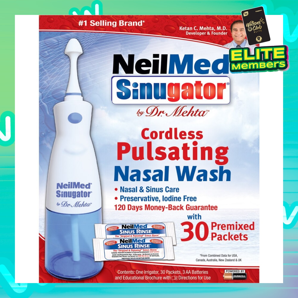 Sinugator® Cordless Pulsating Nasal Wash 240ml