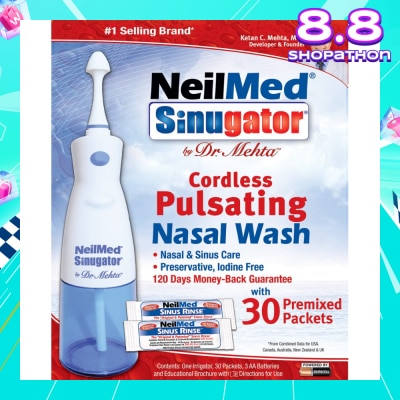 NEILMED Sinugator® Cordless Pulsating Nasal Wash 240ml