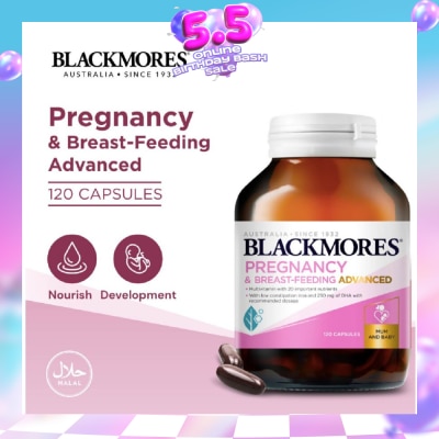 BLACKMORES - Pregnancy & Breast-Feeding Advanced Capsules 120s (Expiry: Mar`2027)