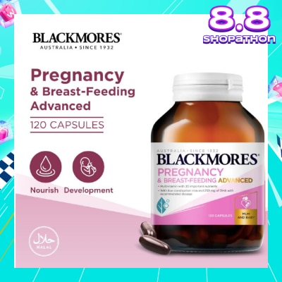 BLACKMORES Pregnancy & Breast-Feeding Advanced Capsules 120s