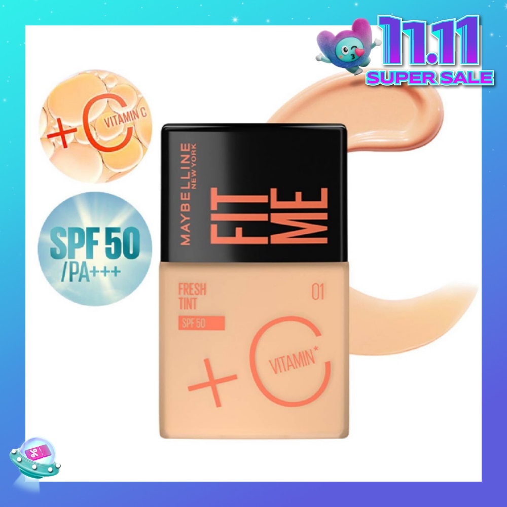 MAYBELLINE Fit Me Fresh Tint Foundation SPF 50 01 x 1s