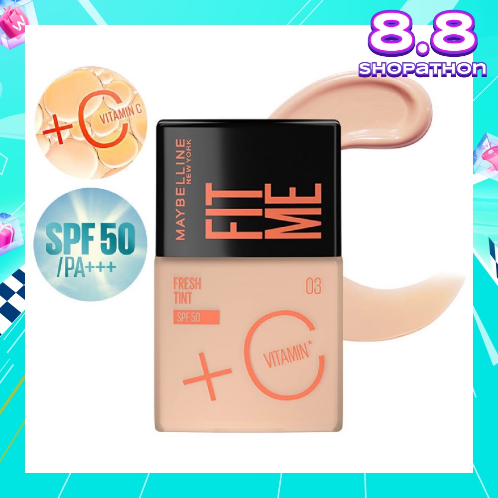 MAYBELLINE Fit Me Fresh Tint Foundation SPF 50 03 x 1s