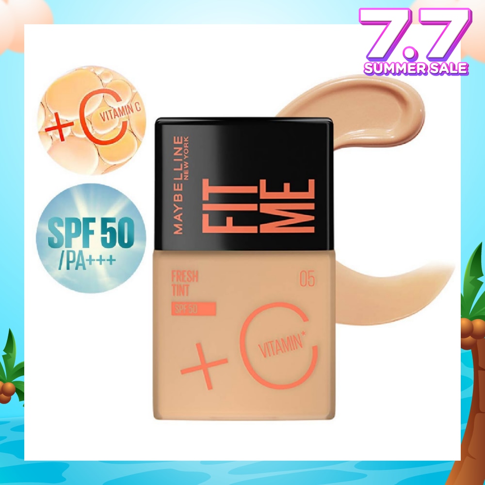 MAYBELLINE Fit Me Fresh Tint Foundation SPF 50 05 x 1s