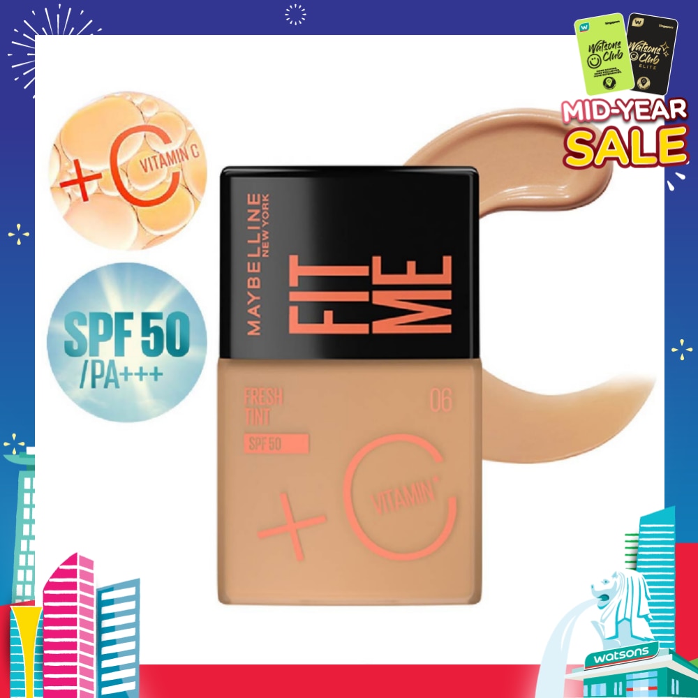 MAYBELLINE Fit Me Fresh Tint Foundation SPF 50 06 x 1s